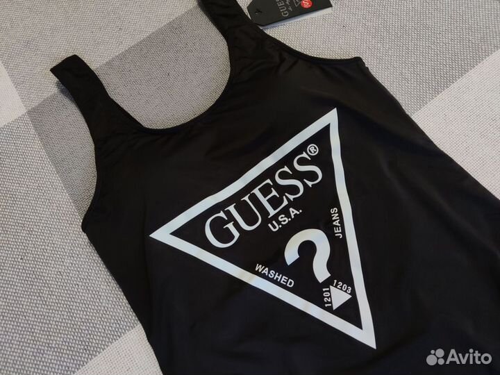 Купальник сплошной guess слитный гесс гуесс