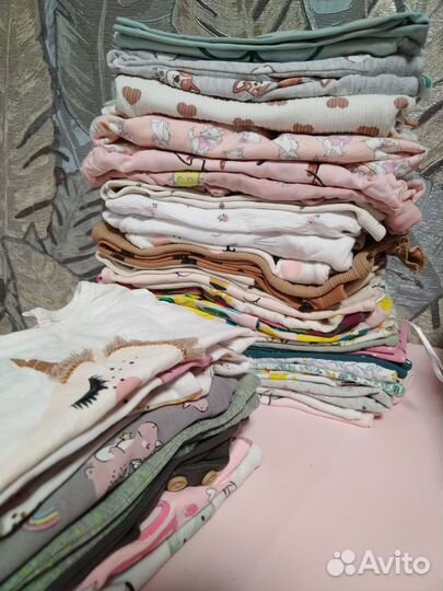Вещи для девочки пакетом 68-74-80
