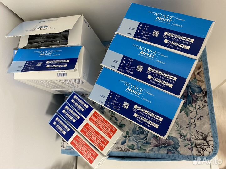 Линзы контактные acuvue, диоптрии -8.5, -9.0