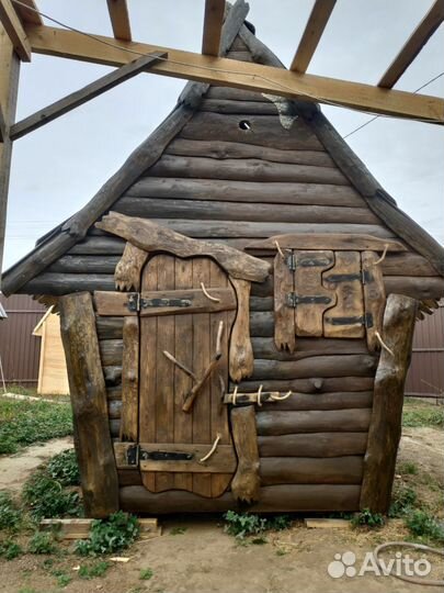 Детский деревянный домик для дачи