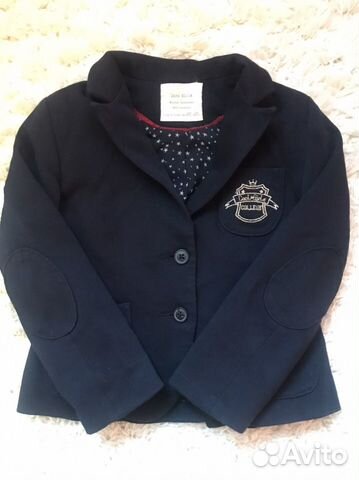 Пиджачок zara для девочки 4/5 лет