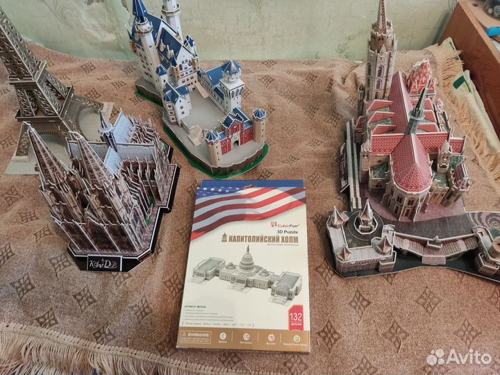 3D паззлы зданий