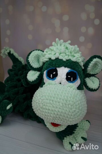 Игрушка амигуруми Дракон Хвостик