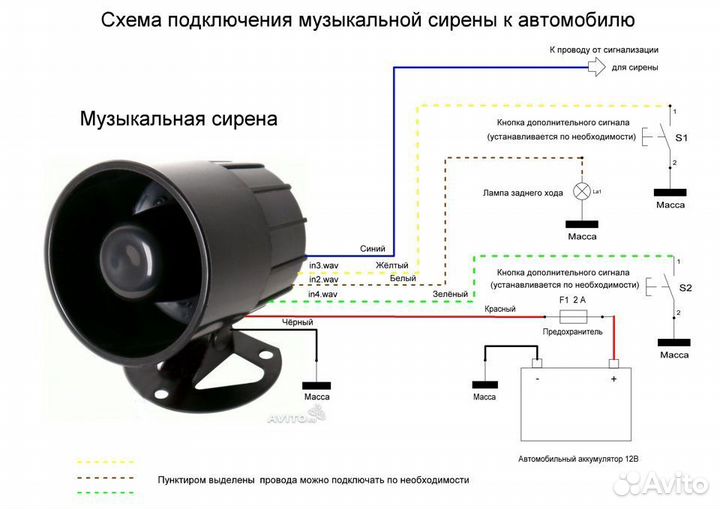 Mp3 сирена говорящая для авто