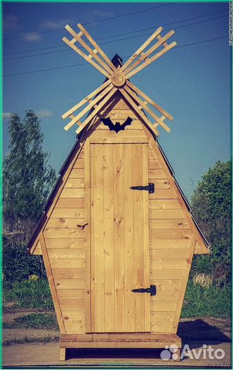 Дачный туалет с кошкой UPO