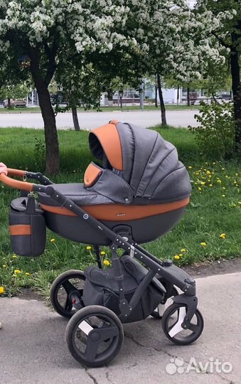 Коляска Adamex Monte Carbon 2 в 1 плюс автокресло