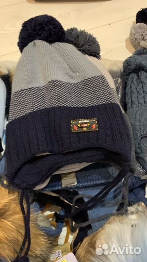 Шапка зимняя для мальчика утепленная