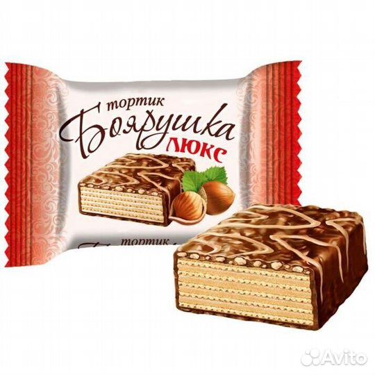 Вафельный торт в шоколаде Боярушка Ореховый 38г