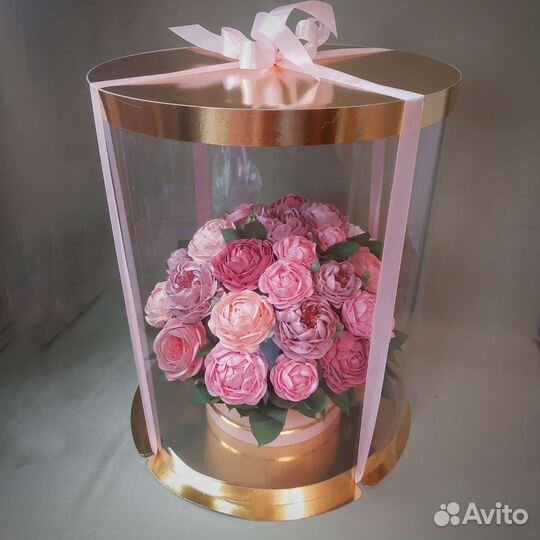 Статусный сладкий подарок пионы зефир печенье