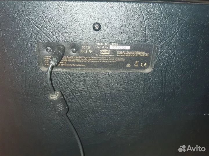 Гитарный ламповый комбоусилитель vox av15