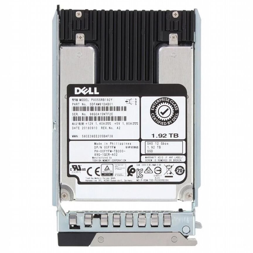 [0FYFW] Жесткий Диск Dell 1.92tb Sas 2,5" Ssd 0fyfw