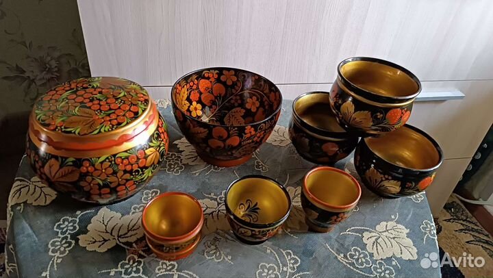 Хохлома посуда