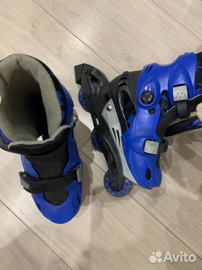 Роликовые коньки детские с защитой