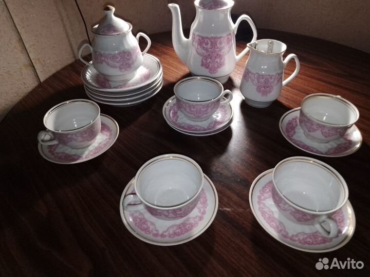 Сервиз из гофрированного фарфора(Рижский фз)