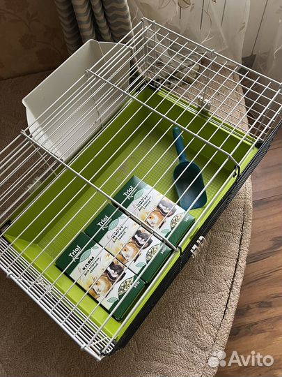 Клетка для грызунов + корм для морских свинок