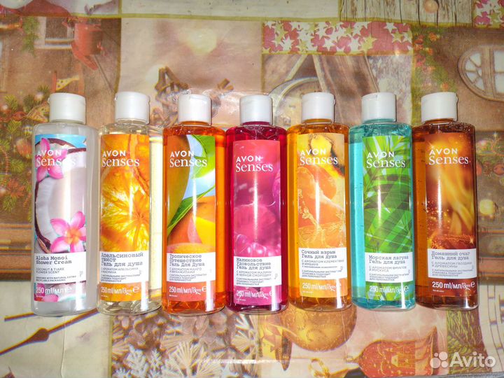 Гели для душа от avon 250мл (7шт)