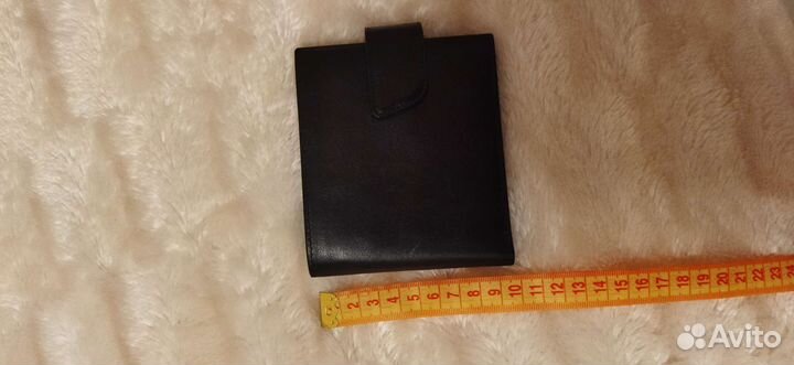 Кошелек мужской кожаный черный