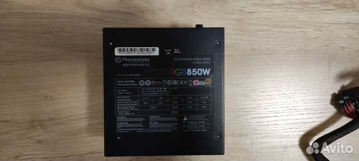 Блок питания 850w Thermaltake
