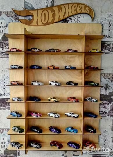 Полка из фанеры Hot Wheels