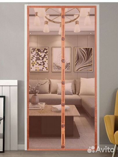 Антимоскитная сетка на дверь на магнитах 100*210