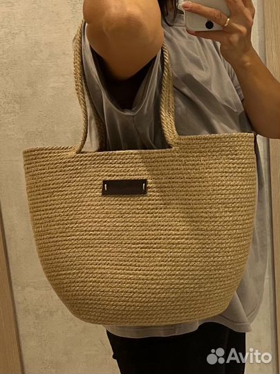 Сумка женская из джута