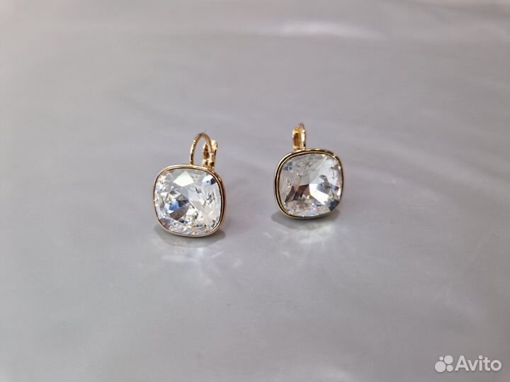 Серьги с кристаллами swarovski