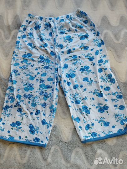 Пижама женская новая, 50 р., хлопок 100%с бриджами