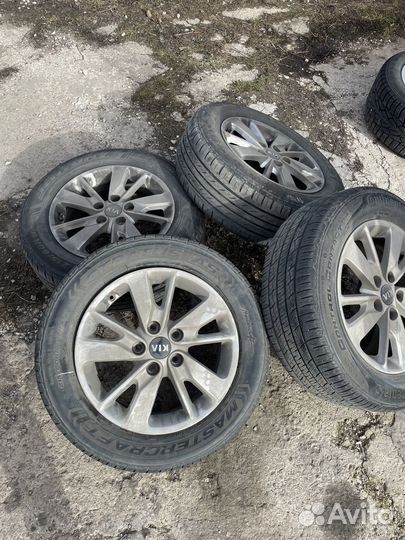 Колеса 4 шт от киа 215/60 r16 с датчиками