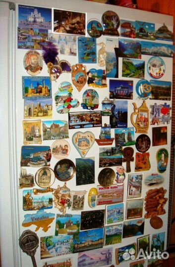 Магнитики 160 штук Евро и Россия