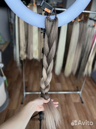 Хвост на резинке шиньон