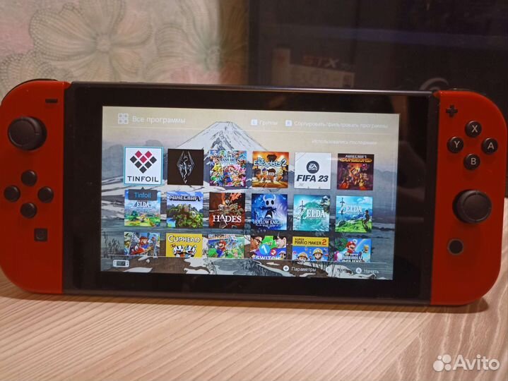 Nintendo switch прошитая 256гб + много игр
