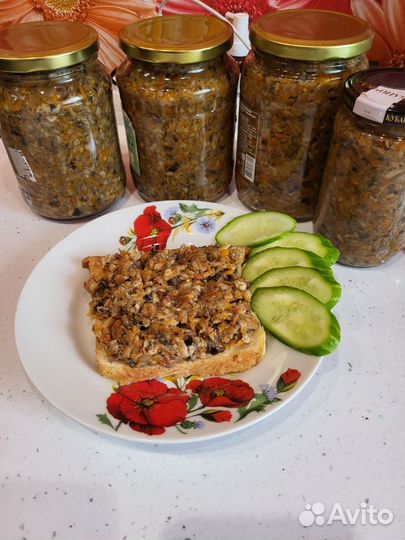 Опята,красноголовики, грибная икра,хреновина