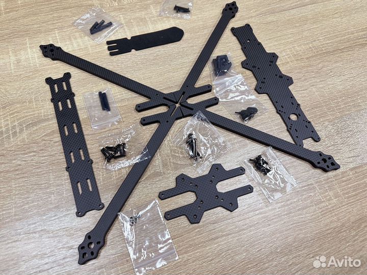 Рама для FPV дрона карбоновая XL10, 10 дюймов, 7мм