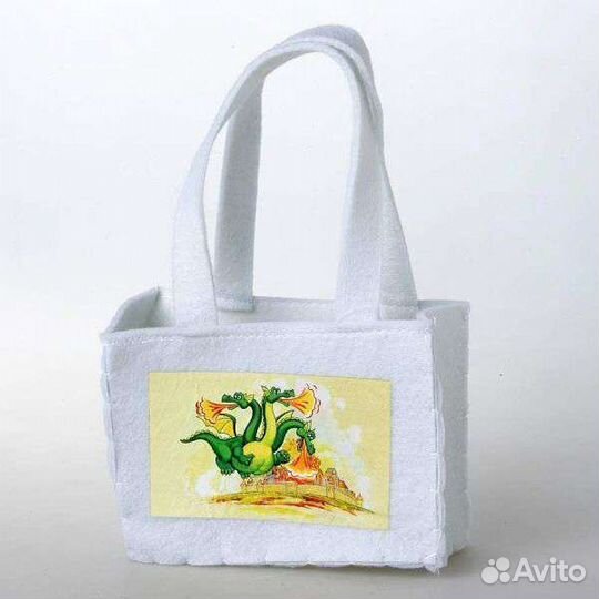 Подарочная сумка Дракон 12*16 см. фетр