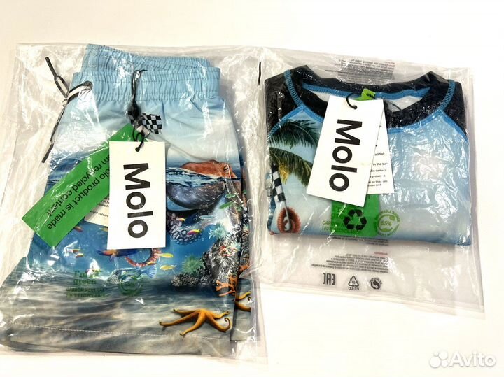 Новый комплект рашгард и плавки Molo 110 116
