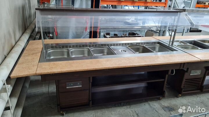 Стол шведский тепловой tecfrigo isola 6M BM темный