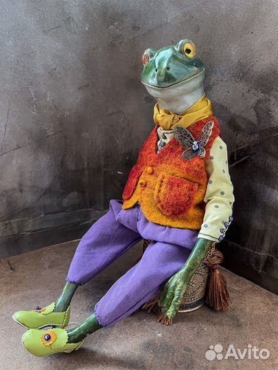 Лягушка. Авторская кукла