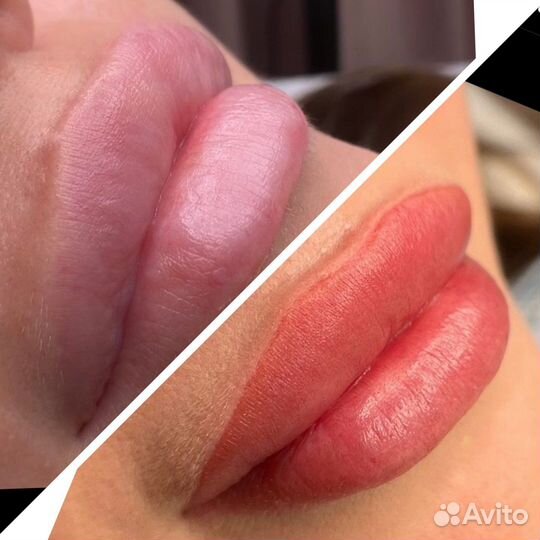 Перманентный макияж губ бровей