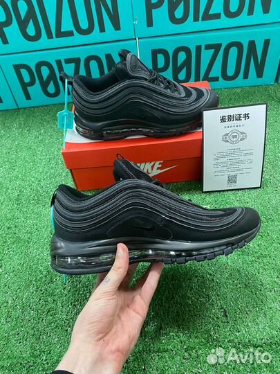 Nike Air Max 97 Black Оригинал Черные Poizon