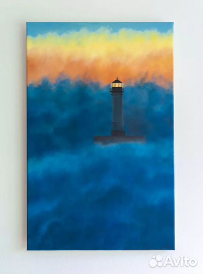 Картина маслом на холсте на стену море