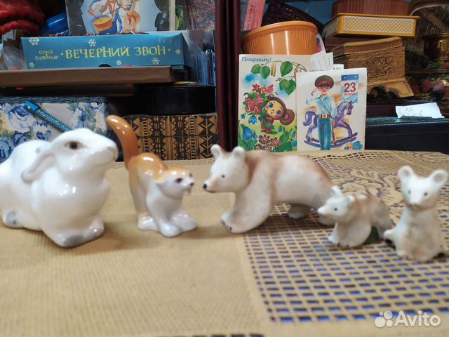 Статуэтки фигурки фарфор цветное стекло СССР