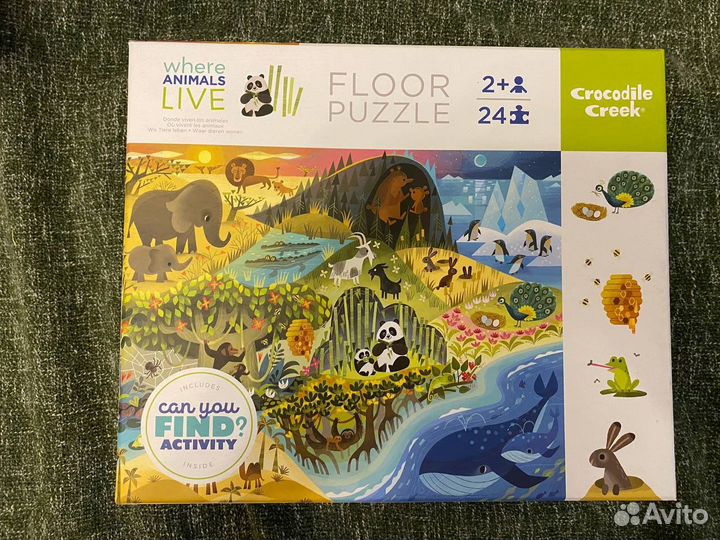 Crocodile creek Пазл «жизнь животных», 24 дет