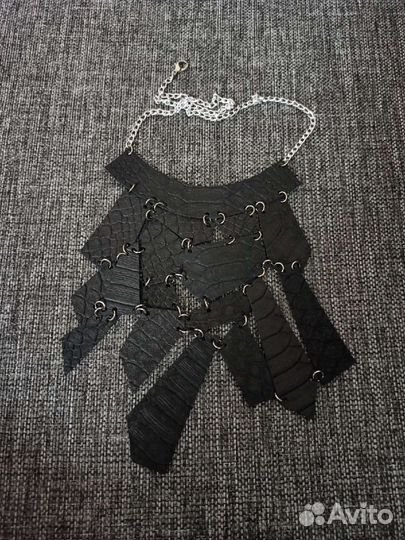 Колье кожаное Handmade