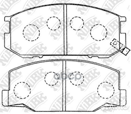 PN1217-nibk колодки дисковые передние Toyota P