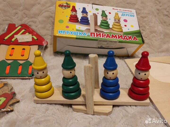 Деревянные развивающие игрушки