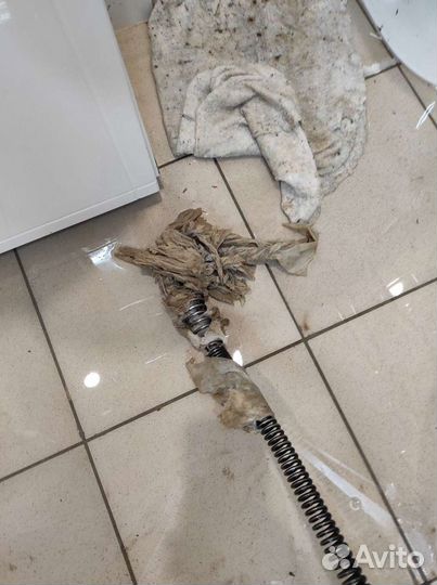 Прочистка канализационной трубы. Видеодиагностика