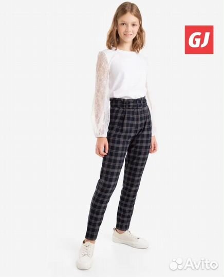 Брюки для девочки Gloria Jeans, размер 128-134