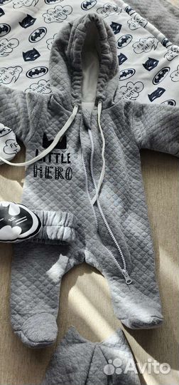 Комплект на выписку для мальчика весна 6 предметов