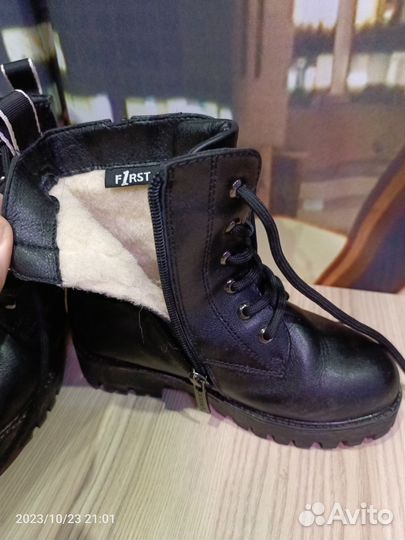 Зимние ботинки для девочки размер 29