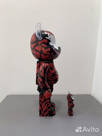 Bearbrick x Marvel Carnage 400 оригинал